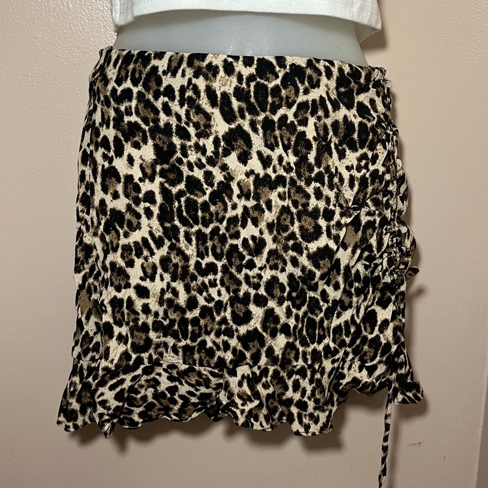 Forever 21 Animal Print Mini Skirt